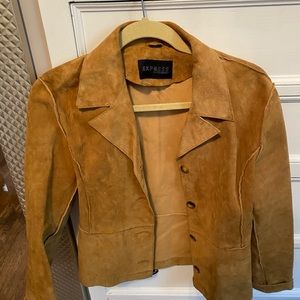 Tan leather jacket